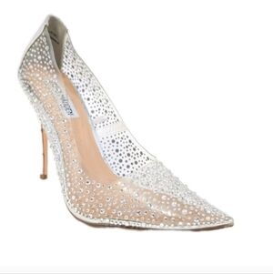Steve Madden Kaidel Pumps sz 8 Women Rhinestone Heels Clear Stiletto crystals